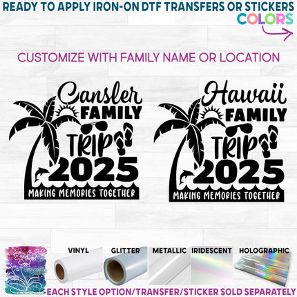 (040-02-H3) Palm Tree Family Trip Name or Location