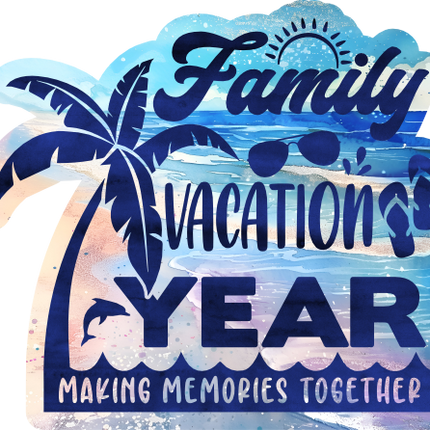 (040-02-H) Palm Tree Family Vacation Year