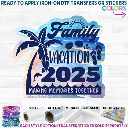 (s040-2H1) 2025 Palm Tree Family Vacation Beach