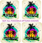 (040-02-F) Palm Tree Retro Sunset