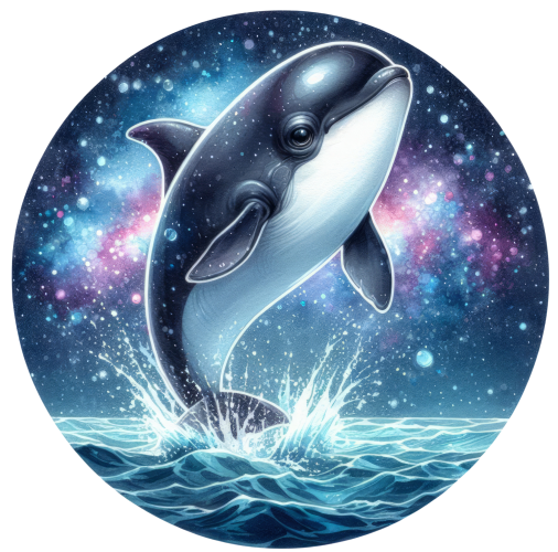(s403-1-H) Galaxy Killer Whale Orca