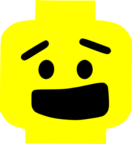 (s404-2-1A) Lego Minifig Head Face