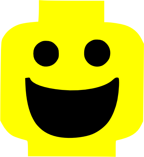 (s404-2-1B) Lego Minifig Head Face