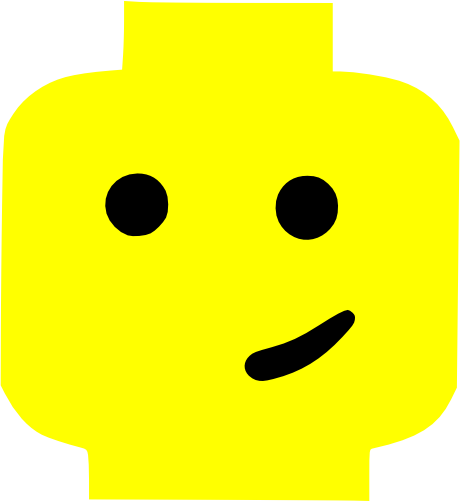 (s404-2-1D) Lego Minifig Head Face