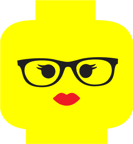 (s404-2-1G) Lego Minifig Head Face