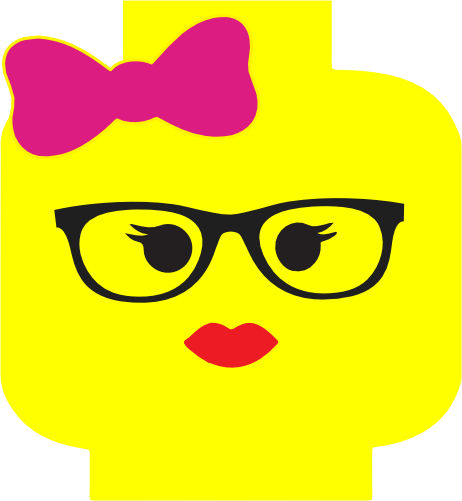 (s404-2-1H) Lego Minifig Head Face