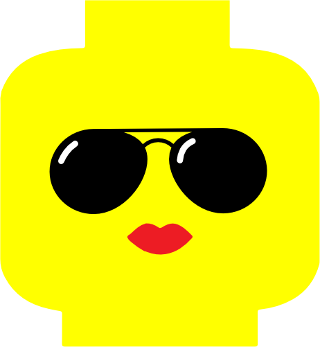 (404-02-1I) Lego Minifig Head Face