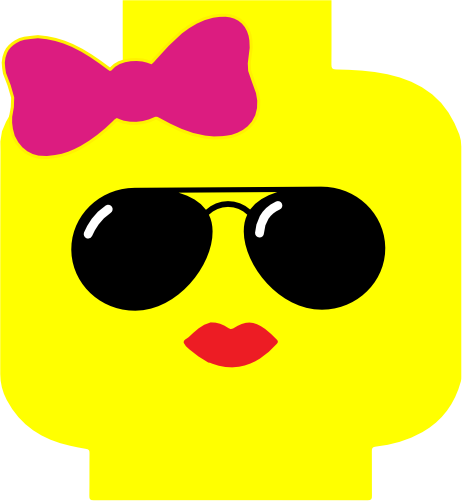 (404-02-1J) Lego Minifig Head Face