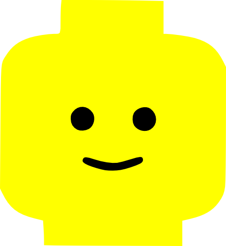 (404-02-1K) Lego Minifig Head Face