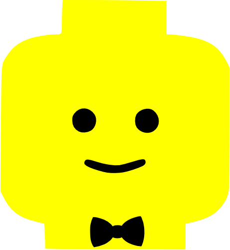 (s404-2-1L) Lego Minifig Head Face