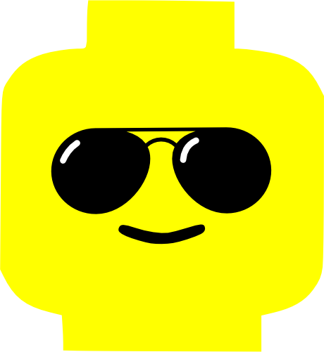 (s404-2-1N) Lego Minifig Head Face
