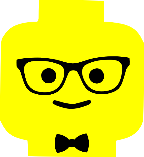 (s404-2-1P) Lego Minifig Head Face