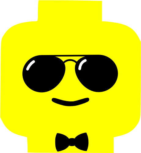 (s404-2-1Q) Lego Minifig Head Face