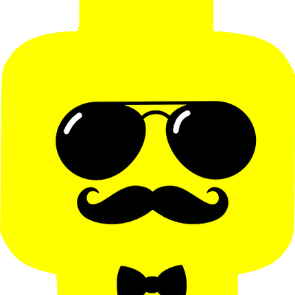 (404-02-1T) Lego Minifig Head Face