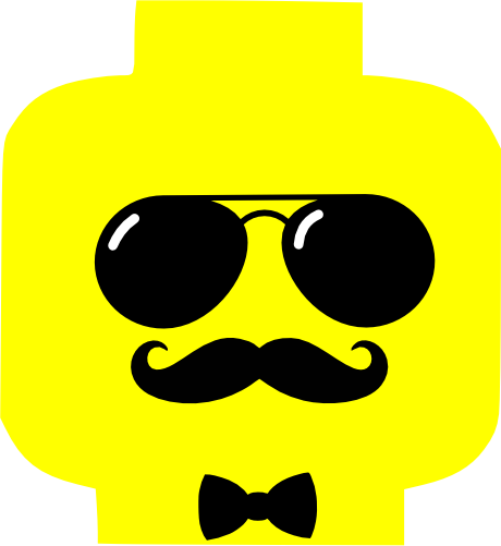 (404-02-1T) Lego Minifig Head Face