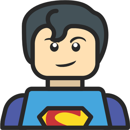 (404-03-1F) Superman Lego Minifig Character