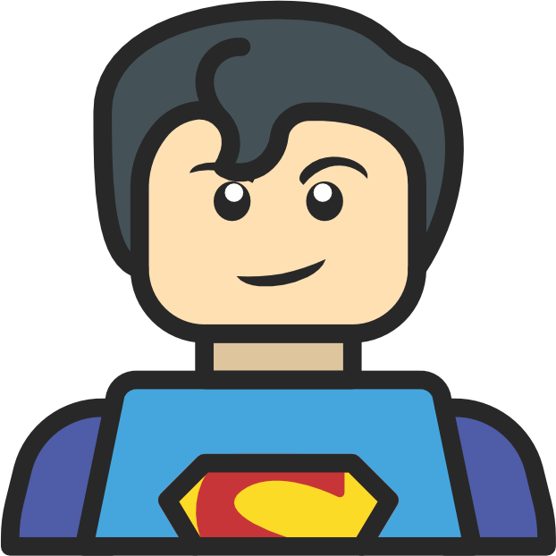(404-03-1F) Superman Lego Minifig Character