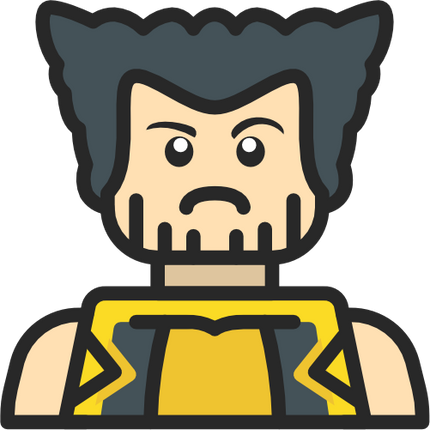 (404-03-1G) Wolverine Lego Minifig Character