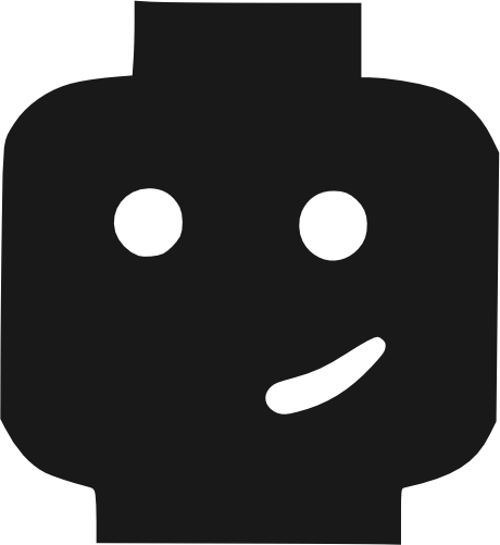 (s404-1-1F) Lego Minifig Head Face