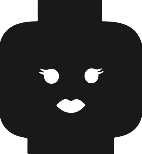 (404-01-1G) Lego Minifig Head Face