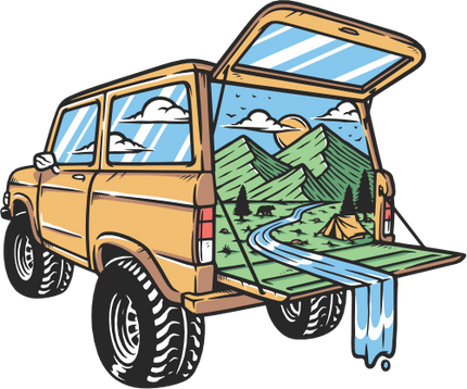 (405-2A) Tent Landscape