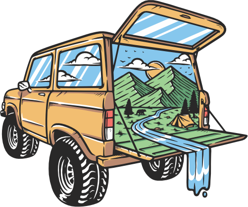 (405-2A) Tent Landscape