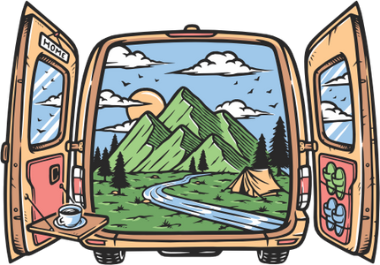 (405-2B) Tent Landscape