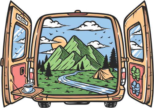 (405-2B) Tent Landscape