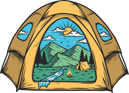 (405-2E) Tent Landscape