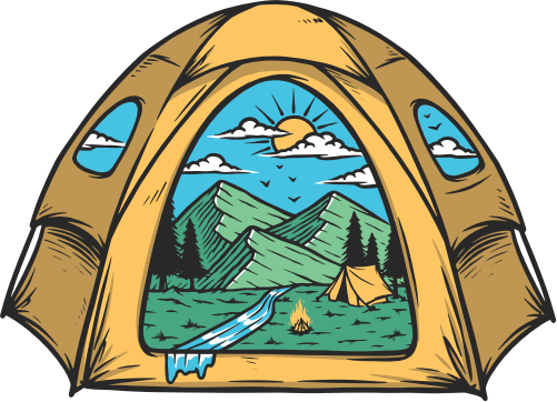 (405-2E) Tent Landscape