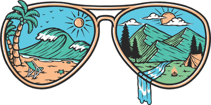 (405-2J) Sunglasses Landscape