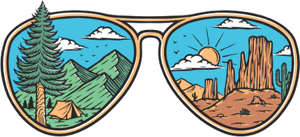 (405-2K) Sunglasses Landscape