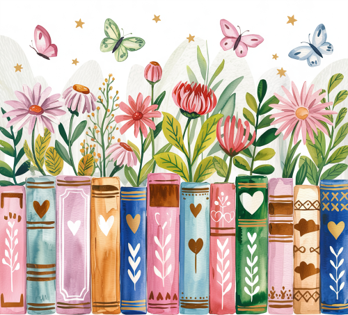(e406-H) Floral Flower Books