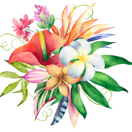 (407-02) Tropical Flowers