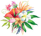 (407-02) Tropical Flowers