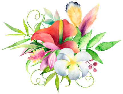 (407-02) Tropical Flowers