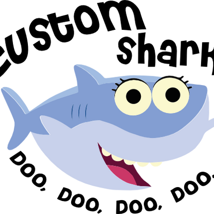 (409-10-C) Baby Shark Custom Family