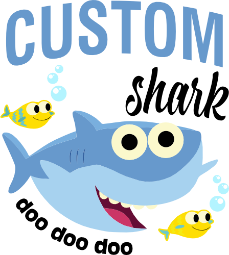 (409-11-A) Baby Shark Custom Family