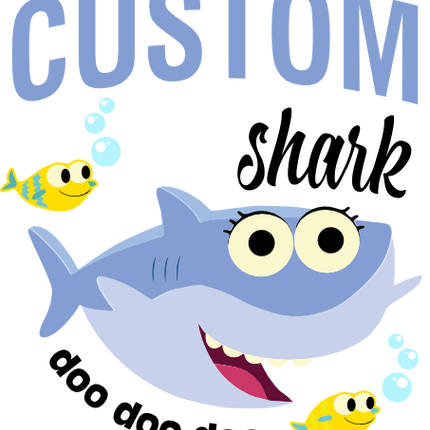(409-11-B) Baby Shark Custom Family