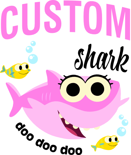 (409-11-D) Baby Shark Custom Family