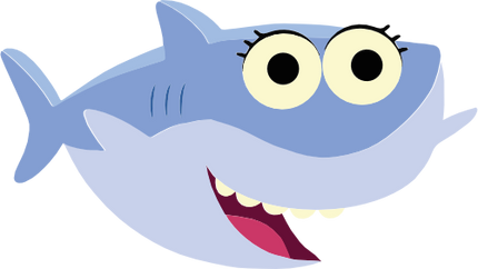 (409-01-1G) Blue Baby Shark