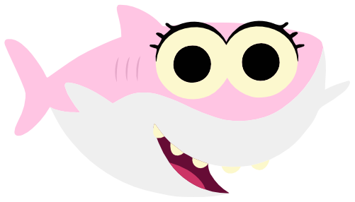 (409-01-1H) Pink Baby Shark