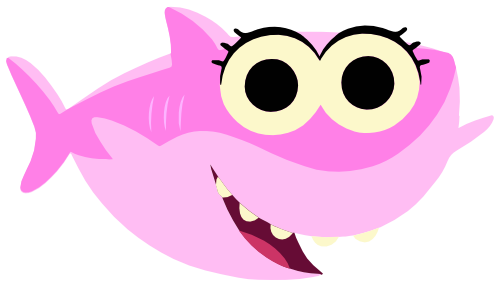 (409-01-1I) Pink Baby Shark