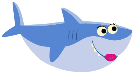 (409-01-1P) Blue Girl Shark