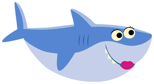 (409-01-1O) Blue Girl Shark