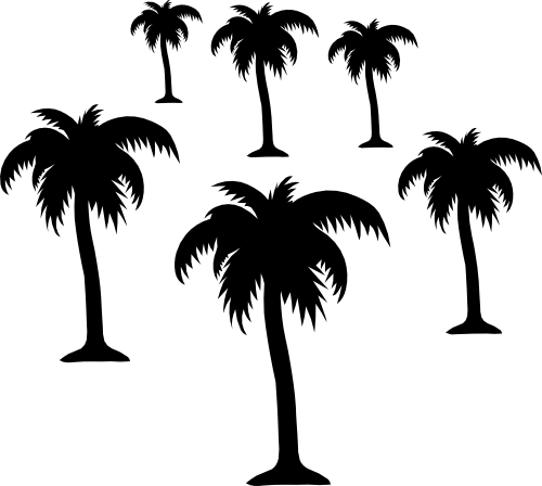 (040-01-N) Palm Tree Set Assorted or Same Sizes