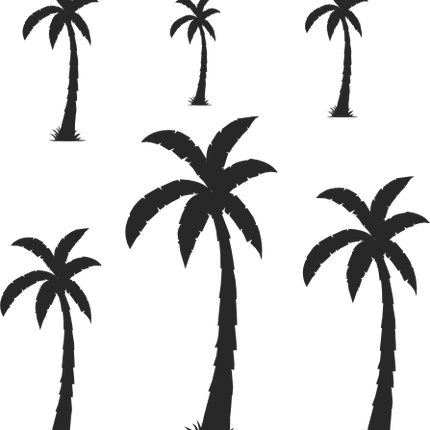(040-01-O) Palm Tree Set Assorted or Same Sizes