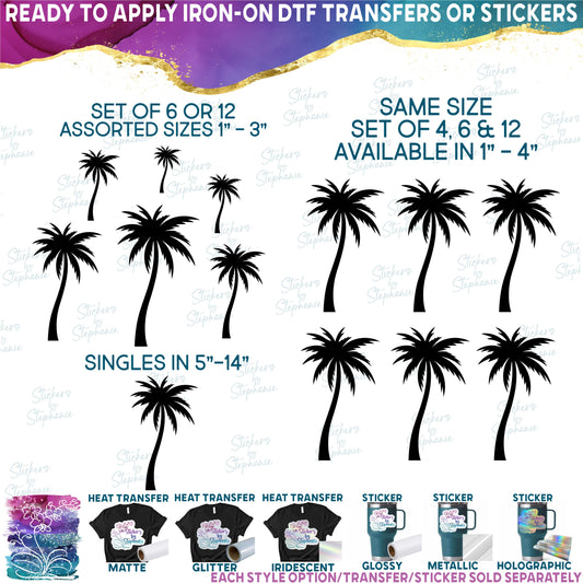 (s040-1-P) Palm Tree Set or Single