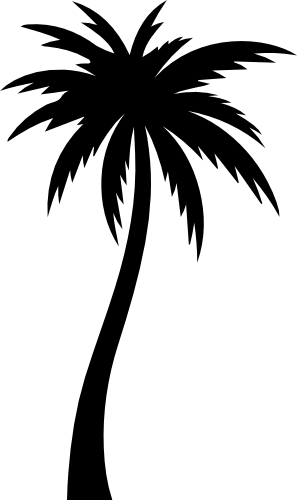 (s040-1-P) Palm Tree Silhouette