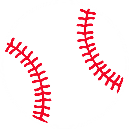 (041-02) Full Color Baseball Softball Round Ball Red Laces